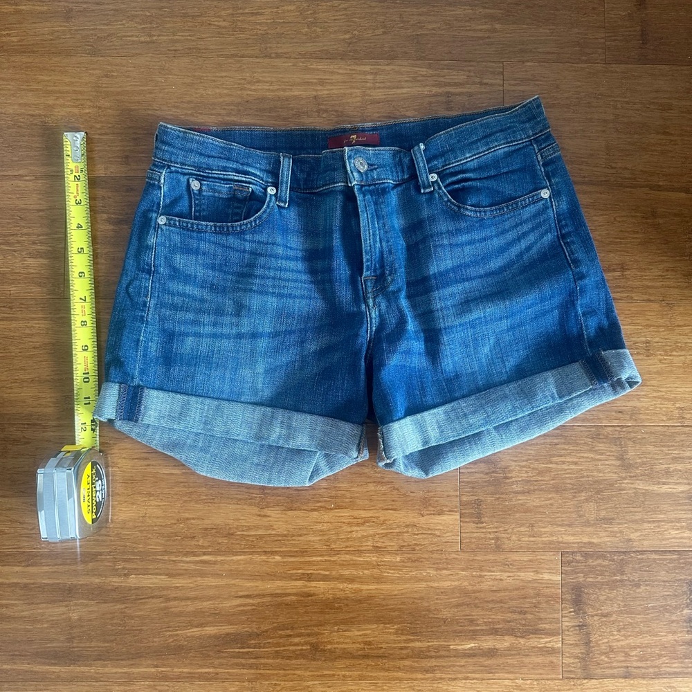 7 For All Mankind Classic Blue Jean Shorts